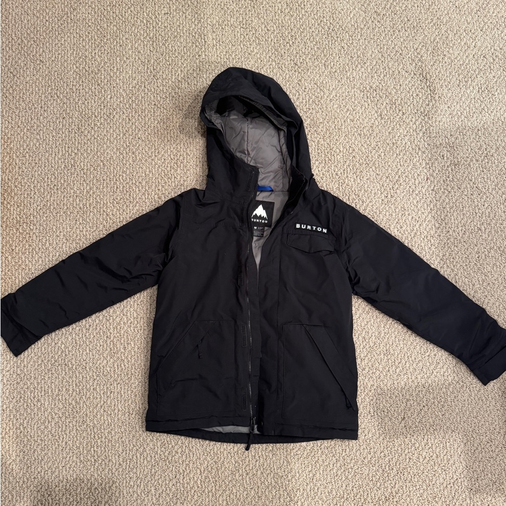 Burton Kids Black Hooded Winter Snow Jacket